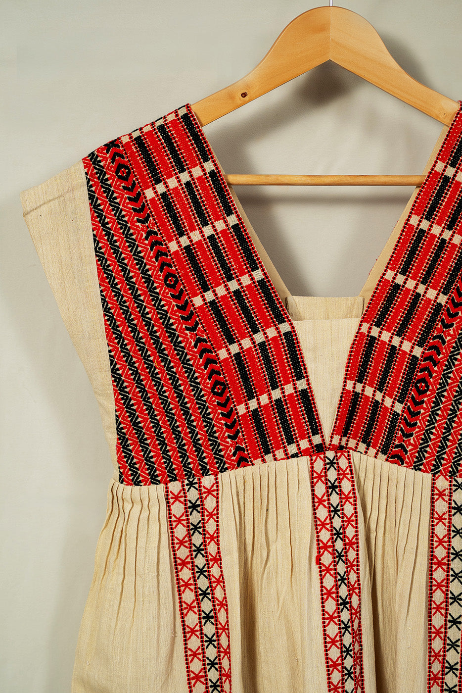 V-neck eri silk dress