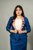 Open blazer with owl brooch - SSWAI