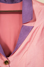 Cropped colour blocking blazer - SSWAI