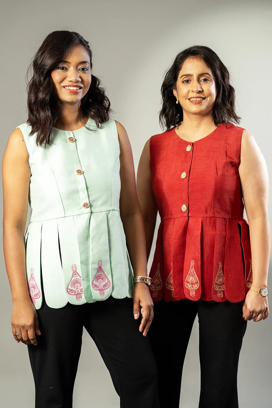 Embroidered kali top - SSWAI