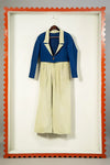 Cropped colour blocking blazer - SSWAI