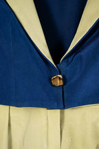 Cropped colour blocking blazer - SSWAI