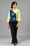 Asymmetric Colour Blocking Top