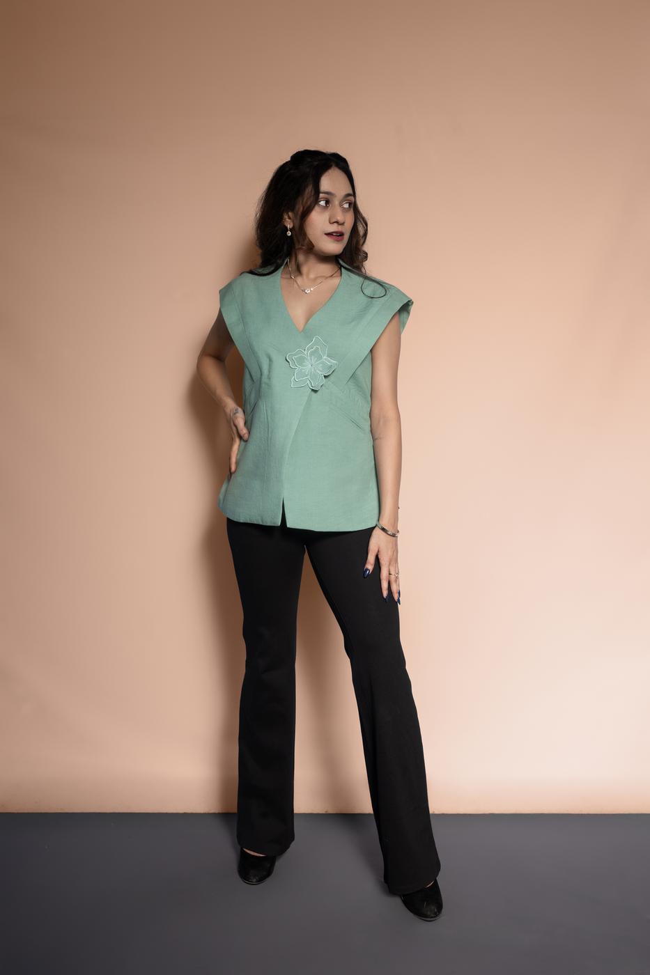Floral Applique Jacket