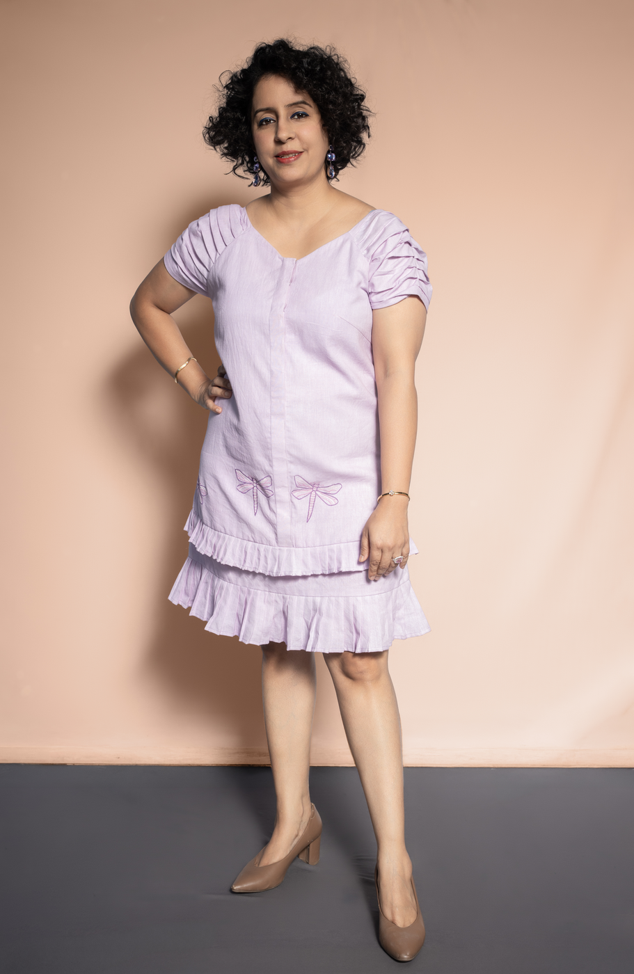 Dragonfly Embroidered Dress