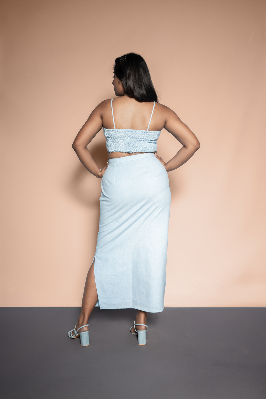 Waved Colour Blocked co-ord