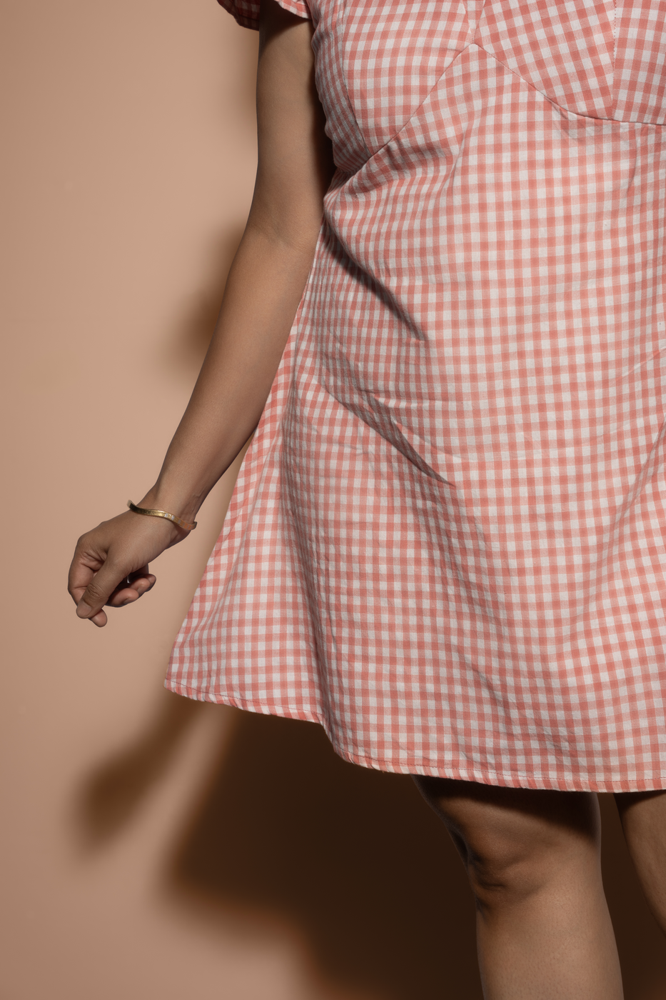 Ghingham Short Dress