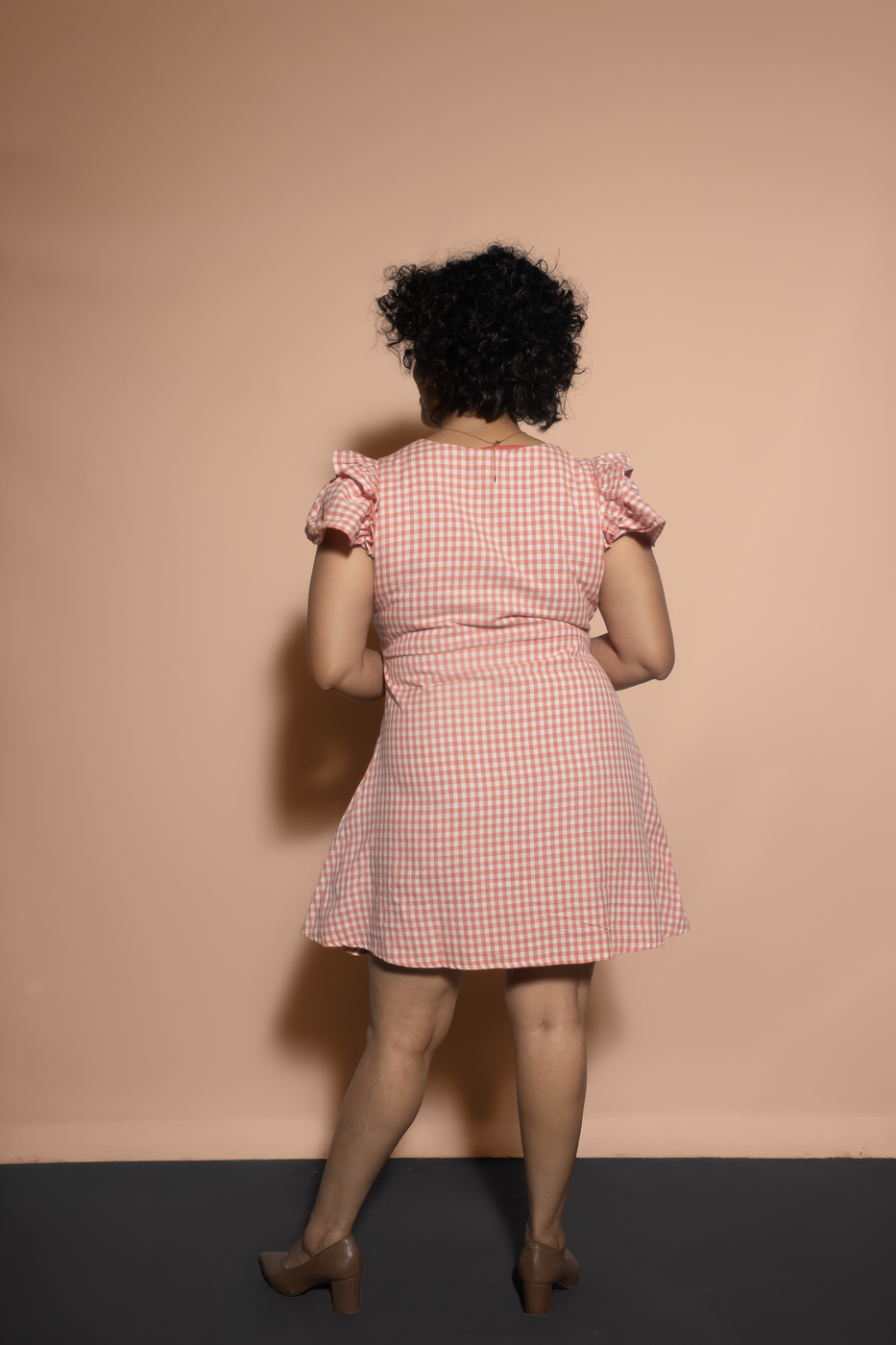 Ghingham Short Dress