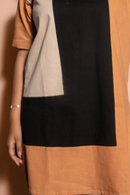 Boxed Colour Blocked Dress