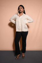 Asymmetric Gathered Shirt