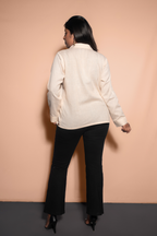 Asymmetric Gathered Shirt