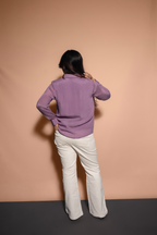 Asymmetric Chinnon Gathered Shirt