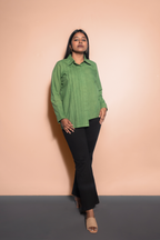 Pleated Asymmetric Shirt