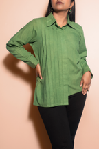 Pleated Asymmetric Shirt