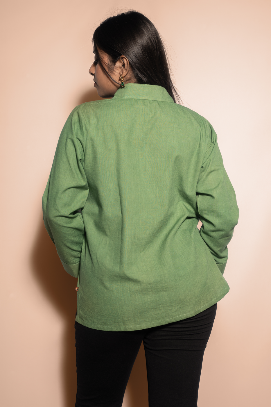 Pleated Asymmetric Shirt