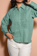 Smocked Shirt