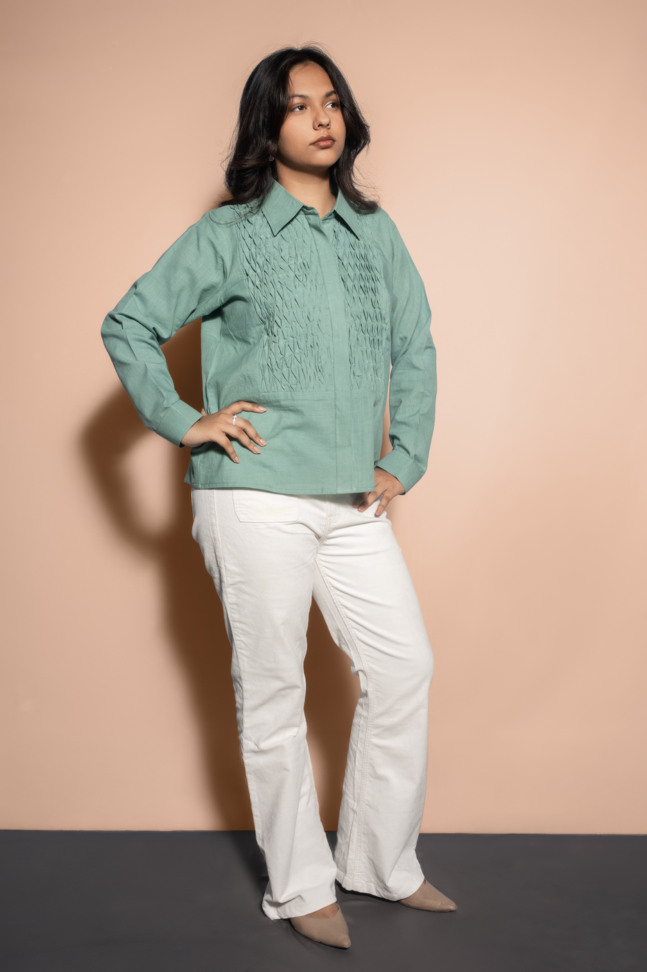 Smocked Shirt