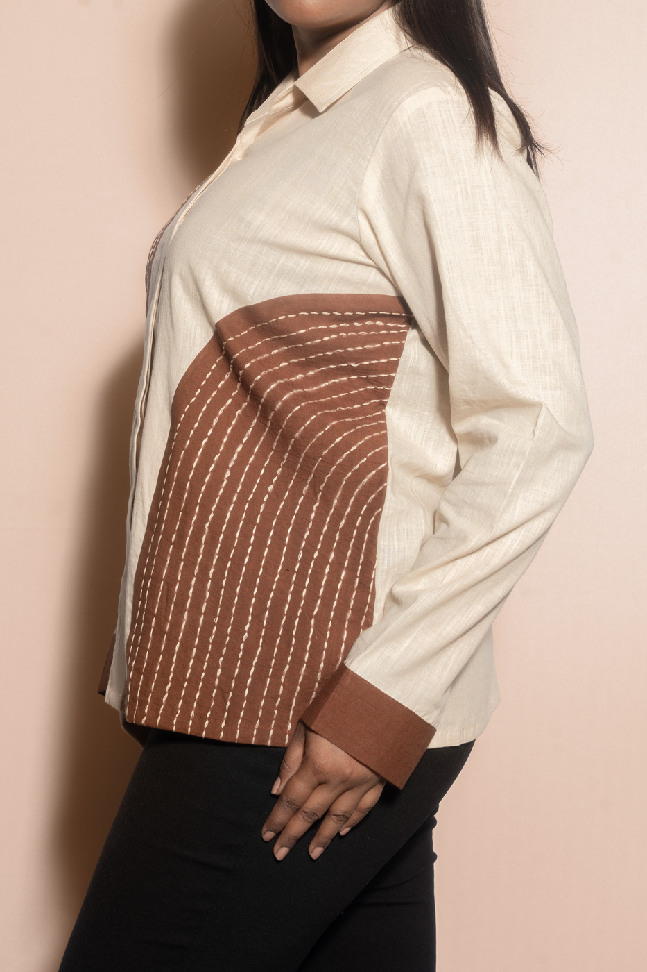 Kantha Colourblocked Shirt