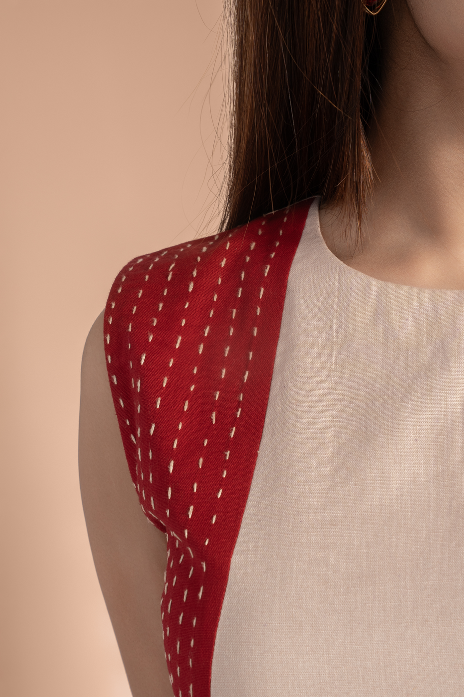 Kantha Curved Panel Dress