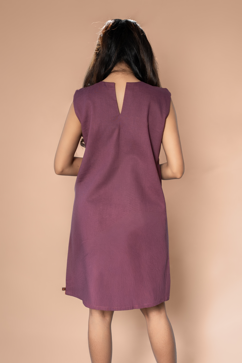 Pleated Shift Dress