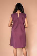 Pleated Shift Dress