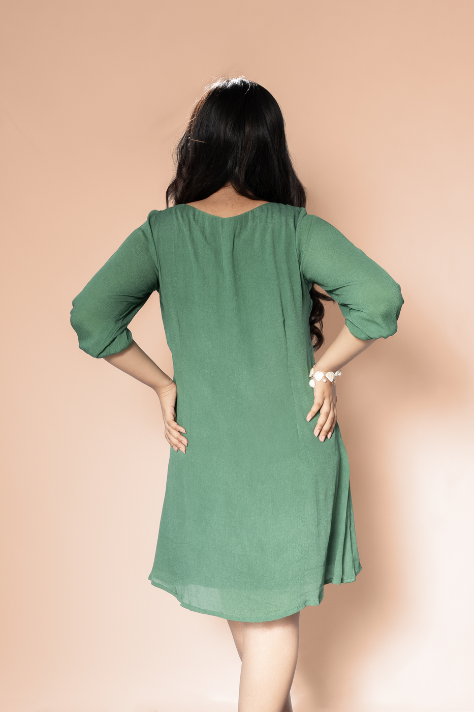 Smocked Front Dress
