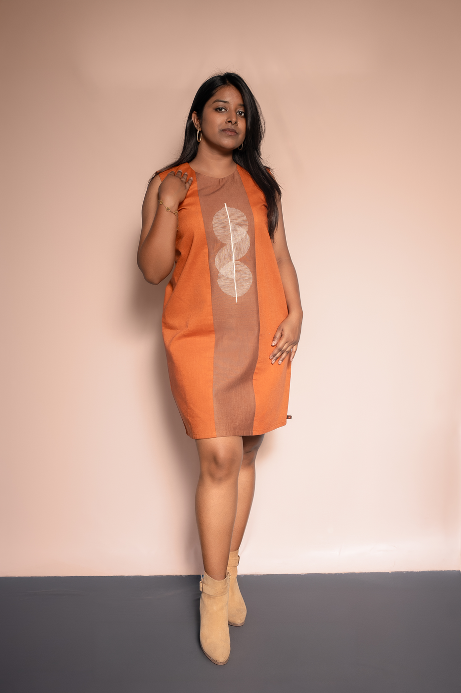 Abstract Thread Work Dress