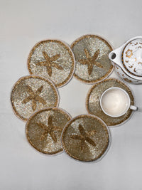Starfish Golden Coaster set