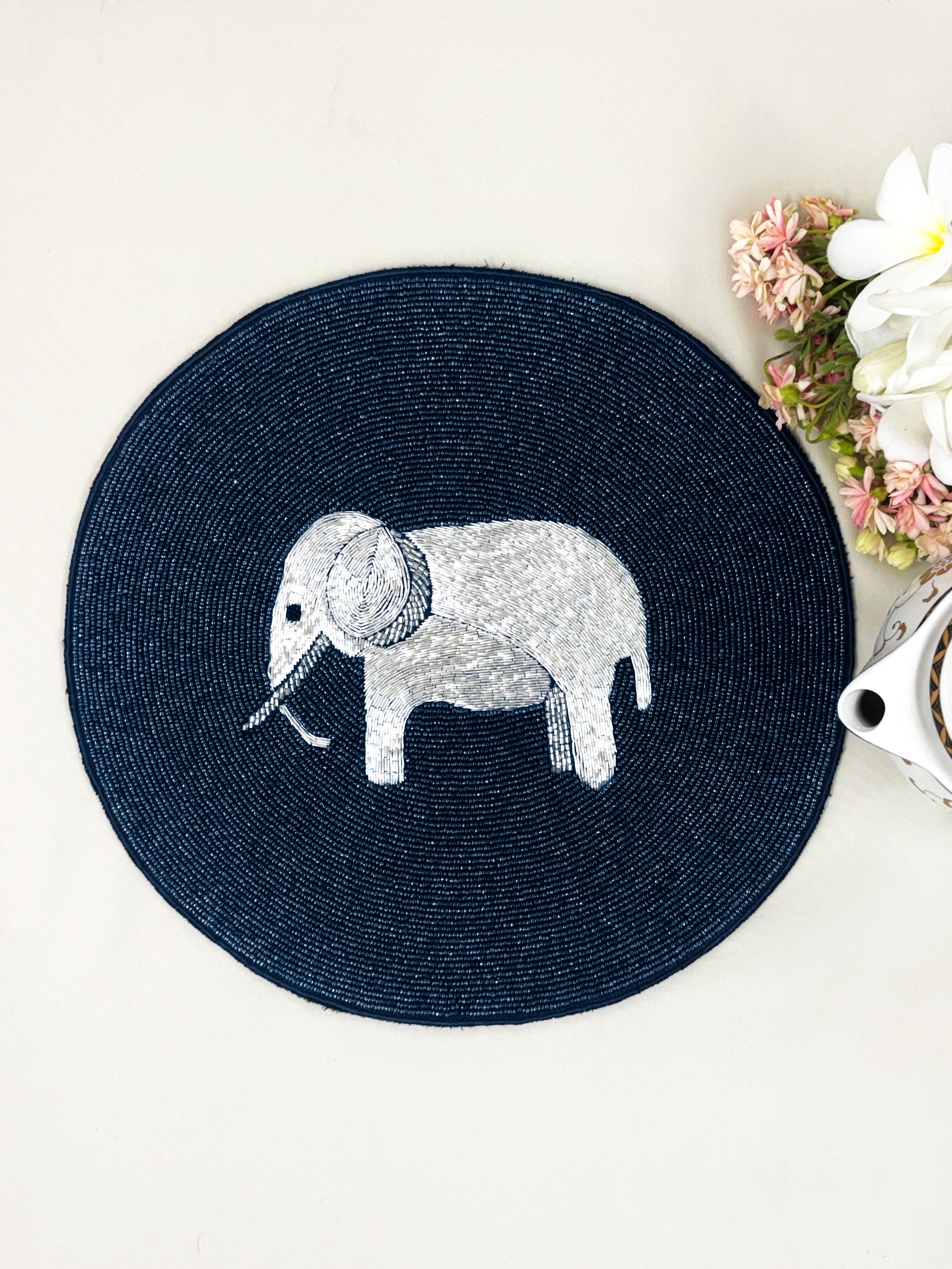 Elephant Blue Tablemat