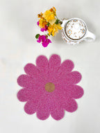 Floral Beaded Pink Tablemat