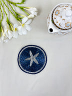 Starfish Blue Coaster set