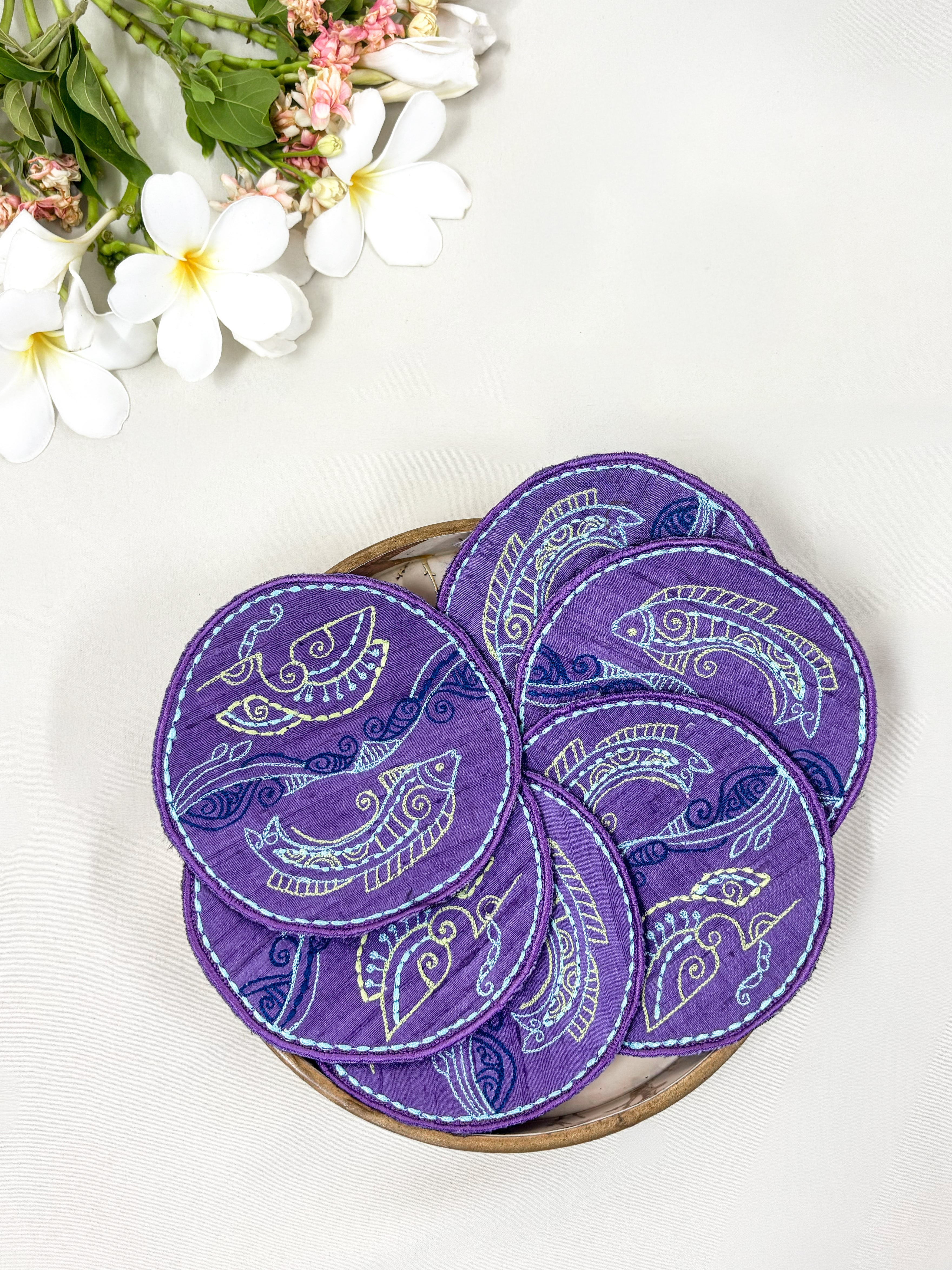 Waves Motif Coaster Set