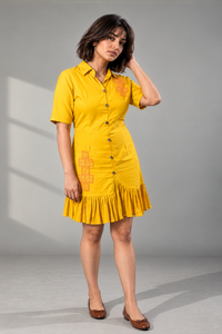 Asymmetric Shirt Dress