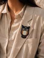 Owl brooch