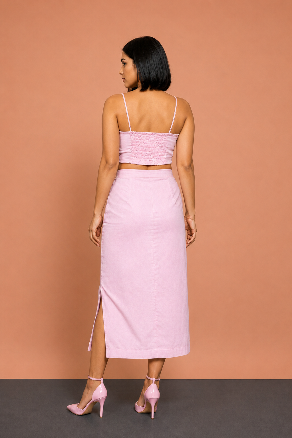 Waved Colour Blocked co-ord