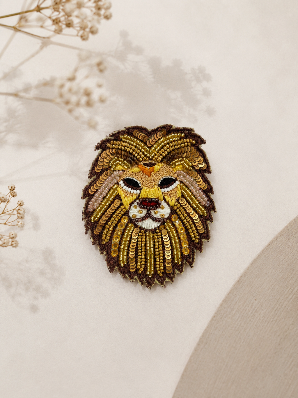 Lion Brooch