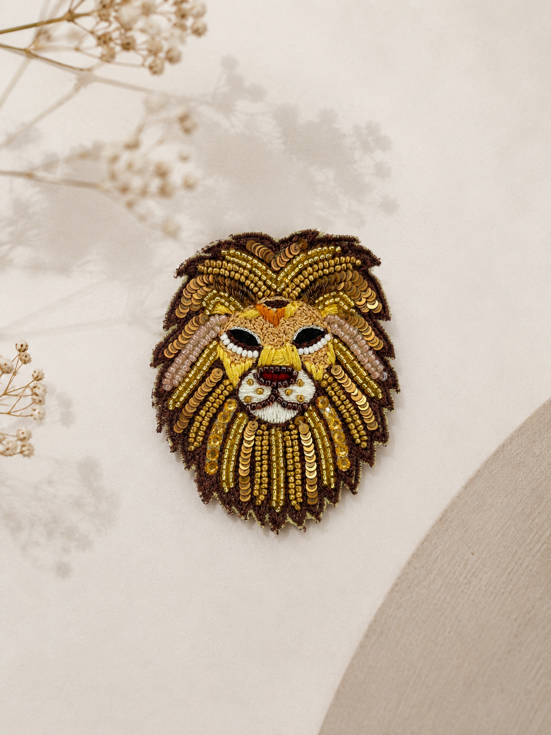 Lion Brooch