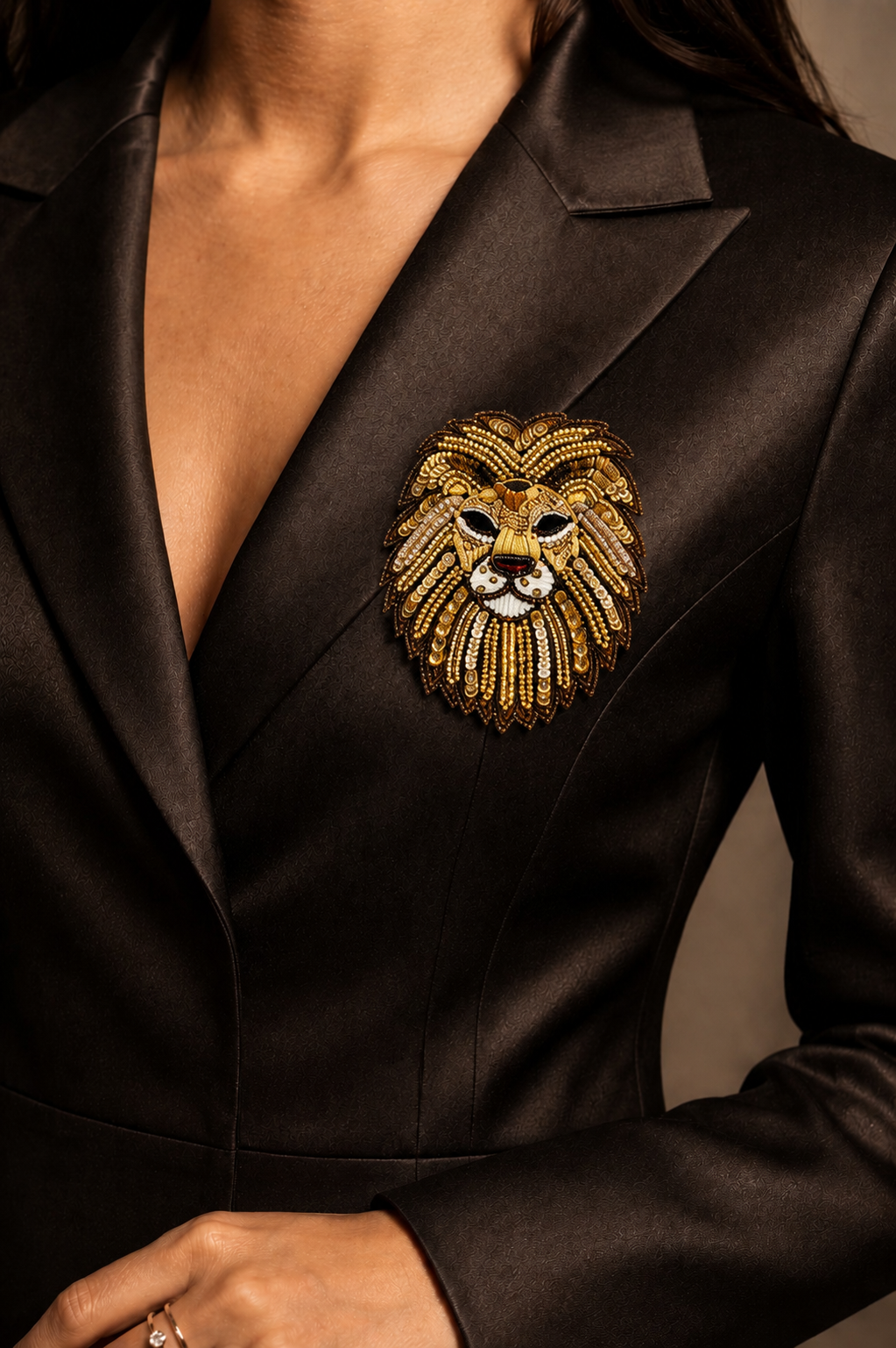 Lion Brooch