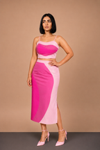 Waved Colour Blocked co-ord
