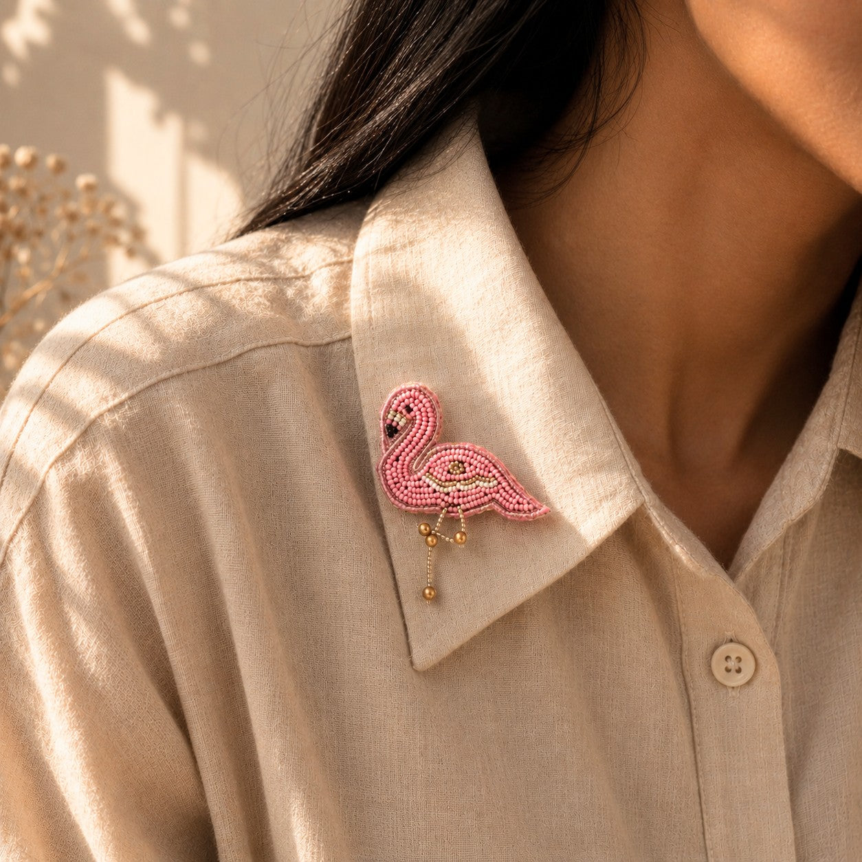 Flamingo Brooch