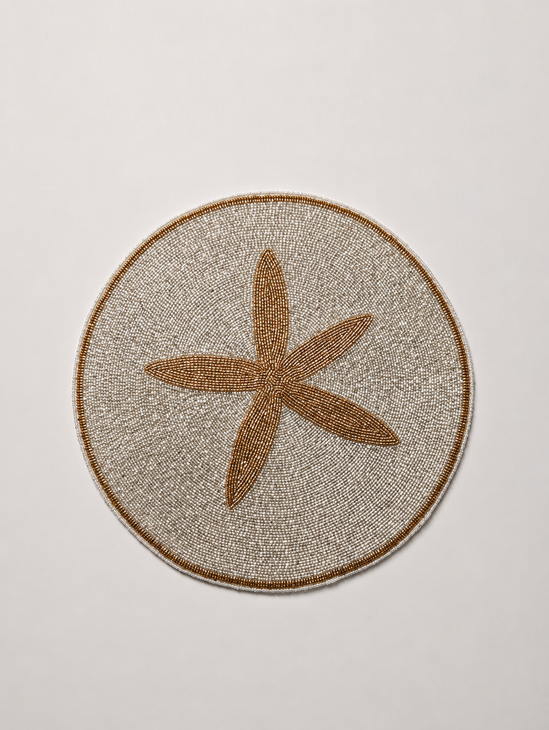 Starfish Golden Tablemat And Coasters