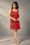 Red Woven Dress